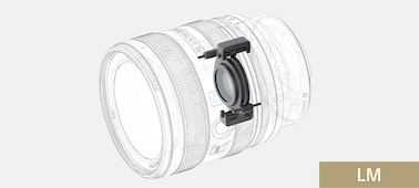 Un diagrama que muestra el actuador empleado en el lente FE 24-50 mm F2.8 G